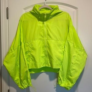 Neon Lime color windbreaker size L